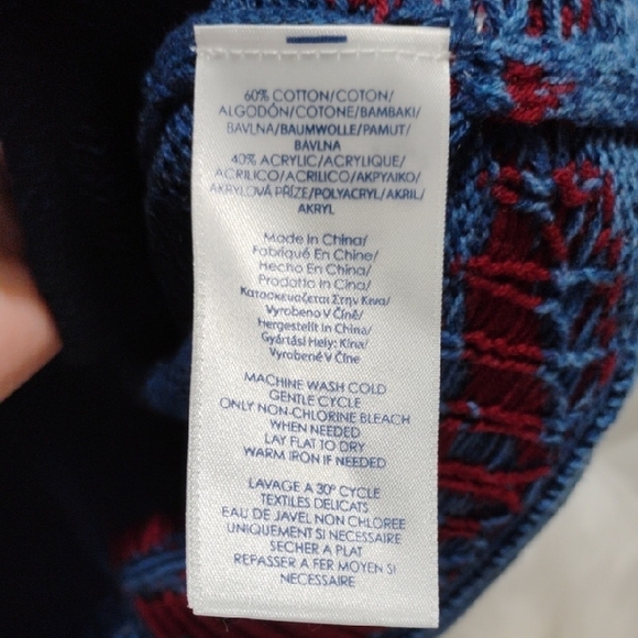 SALE! Chaps Multicolor Aztec Knit Vest Sz.1X Worn 1X #701 CRATE - Picture 5 of 10